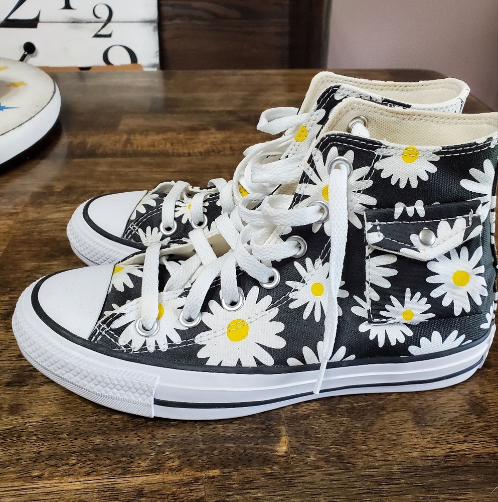 Converse Black and White High-Top Sneakers